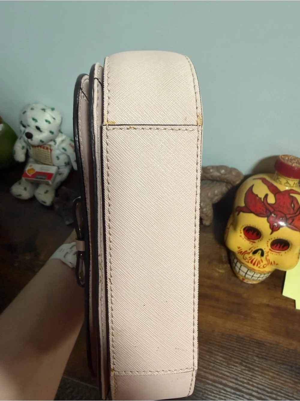 Kate Spade Pink Stud-Trim Crossbody Bag